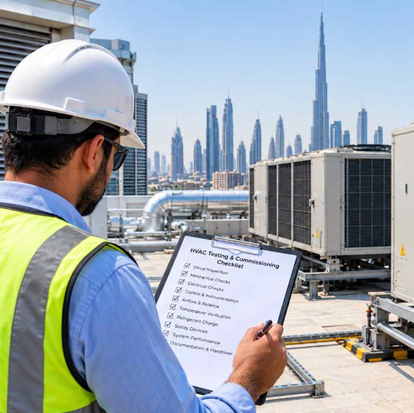 HVAC testing and commissioning checklist