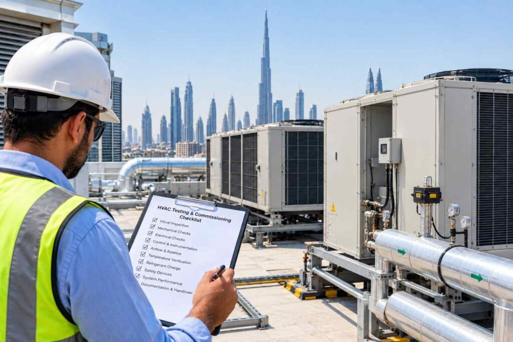 Testing and Commissioning Checklist for HVAC